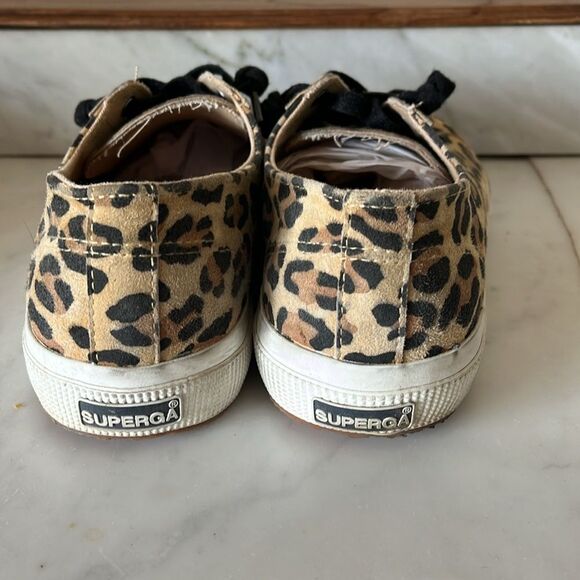 Superga 2750 Fantasy Cotu Big Classic Leopard Casual Sneakers Women's 8.5 - Picture 8 of 11